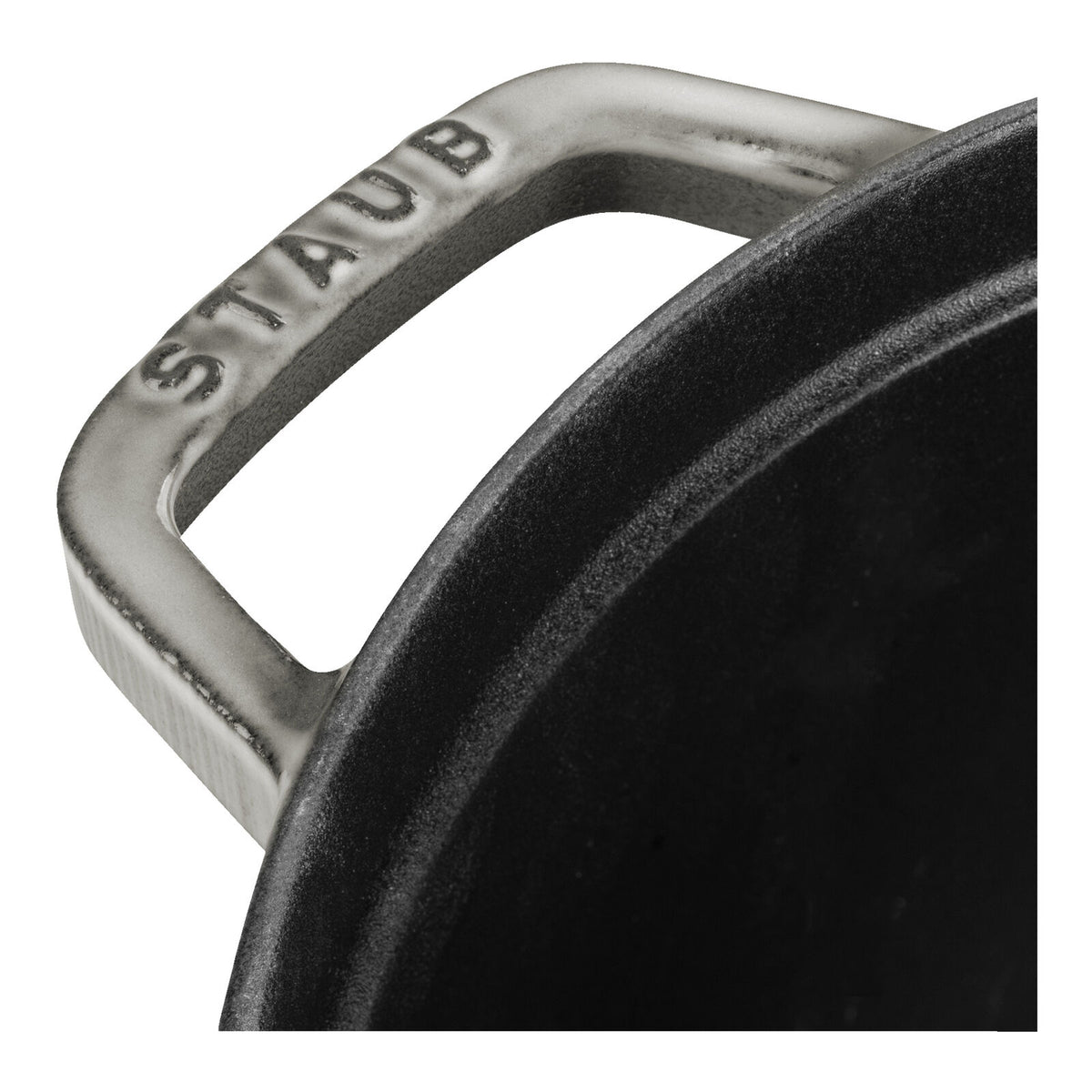 STAUB - Cast Iron Round Dutch Oven Cocotte Pot (灰色) 圓形鑄鐵鍋 法國製造廚具【平行進口】