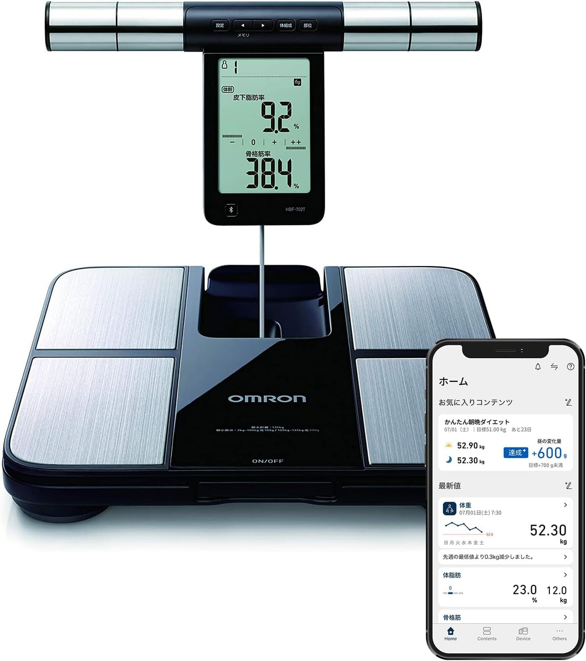 Omron - 歐姆龍 KRD-703T Body Composition Meter 藍芽體重體脂磅 OMRON connect 日本版 【平行進口】