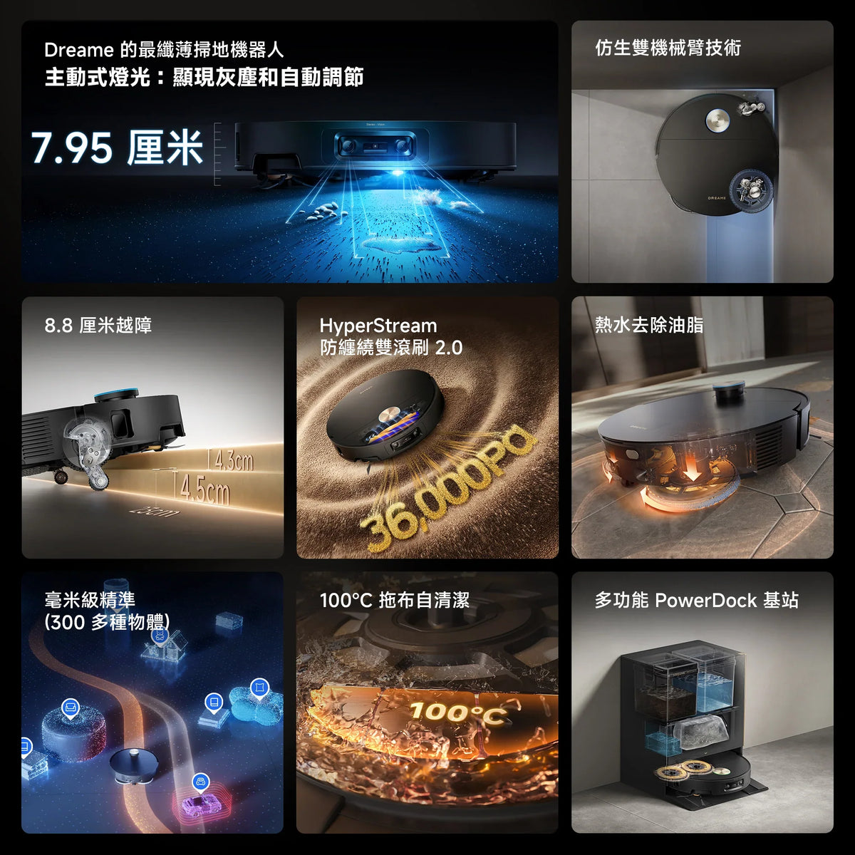 DREAME - 追覓 X60 Ultra Robot Vacuum AI藍光辨識超薄掃拖旗艦機 掃地機【香港行貨】
