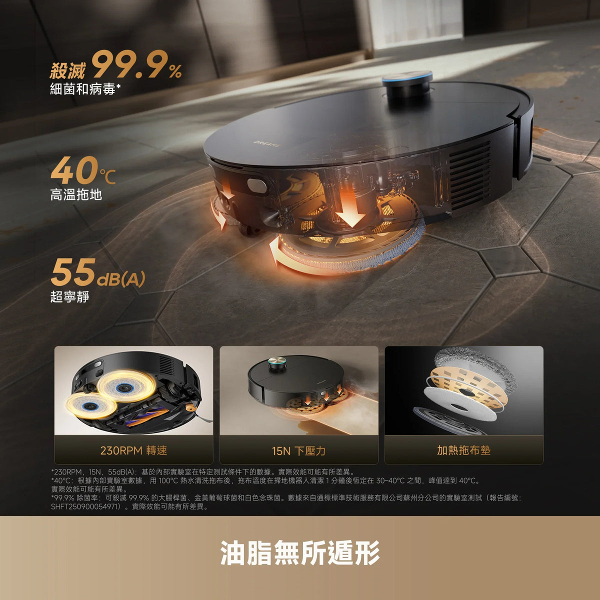 DREAME - 追覓 X60 Ultra Robot Vacuum AI藍光辨識超薄掃拖旗艦機 掃地機【香港行貨】