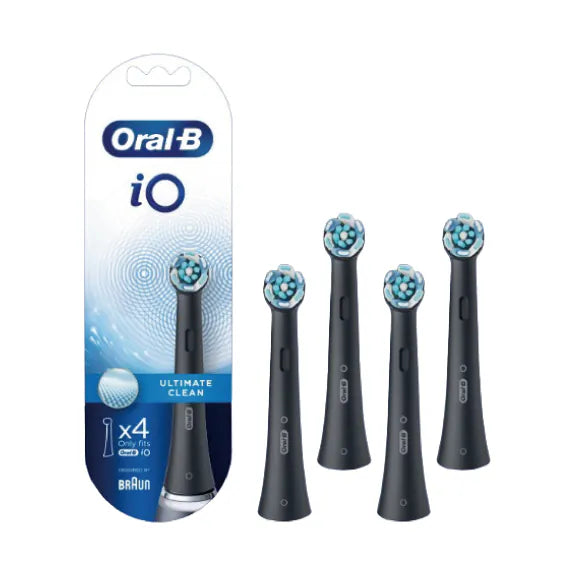 Oral-B - iO "Ultimate Clean" Electric Toothbrush Replacement Brush Heads 深層清潔 iO牙刷替換刷頭 (原裝Oral-B刷頭 4支) 新舊包裝隨機出貨