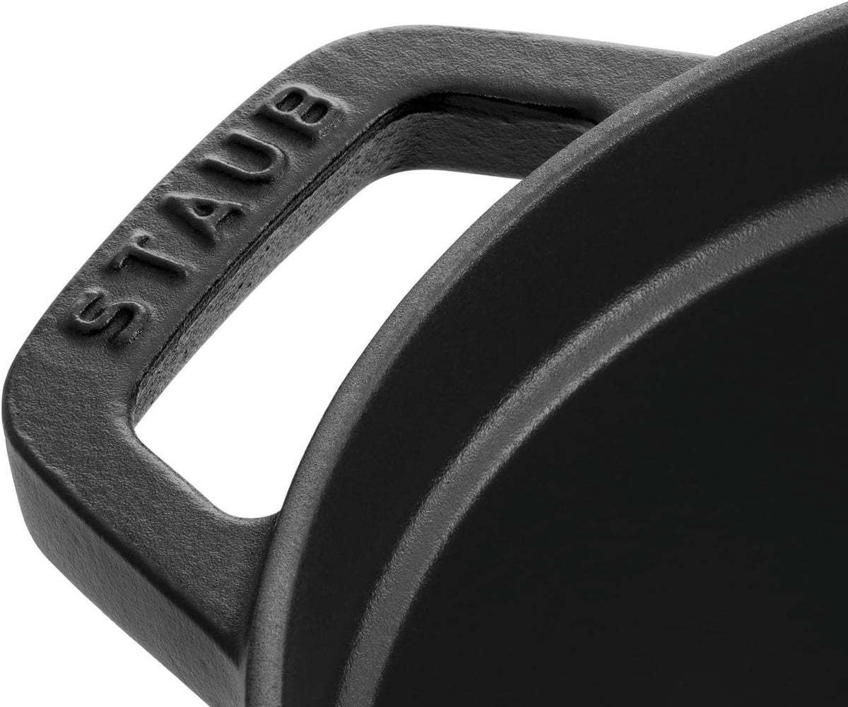 STAUB - Cast Iron Round Dutch Oven Cocotte Pot (黑色) 圓形鑄鐵鍋 法國製造廚具【平行進口】