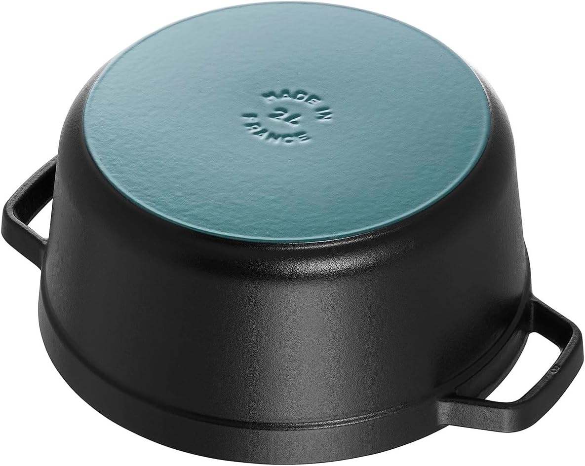 STAUB - Cast Iron Round Dutch Oven Cocotte Pot (黑色) 圓形鑄鐵鍋 法國製造廚具【平行進口】