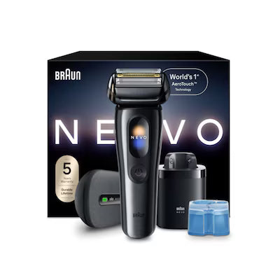 Braun - 百靈 NEVO 17010c Men's Electric Shaver 旗艦級乾濕兩用電動鬚刨 剃鬚刀 (附自動清洗座+無線充電盒)【香港行貨】