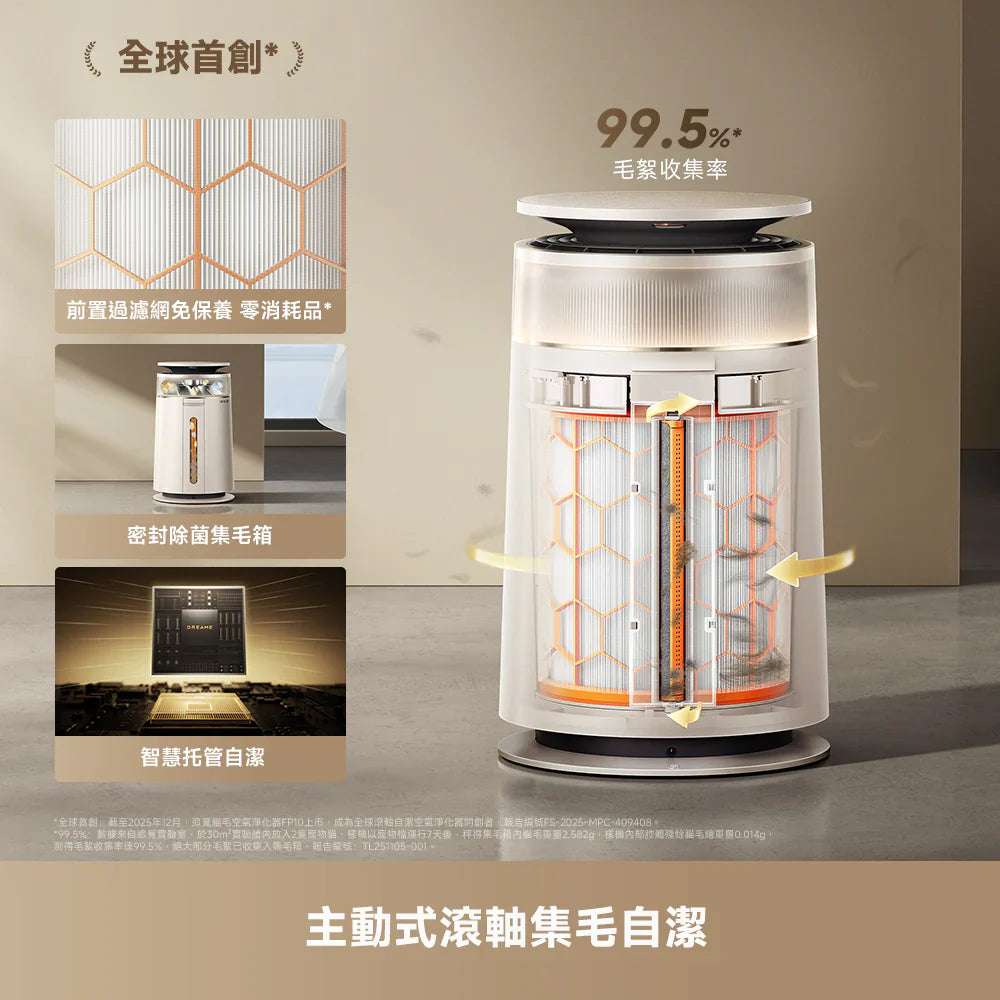 DREAME - 追覓 FP10 Pet Air Purifier 主動集毛寵物空氣清新機 貓狗吸毛空清機【香港行貨】