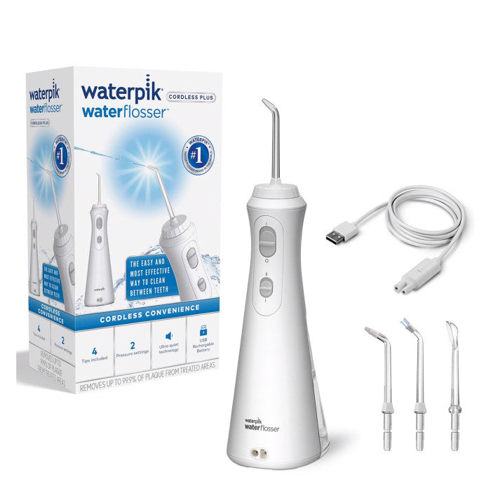 Waterpik - Cordless Plus Water Flosser WP-490 (White) 無線沖牙器 無線充電式水牙線機【平行進口】