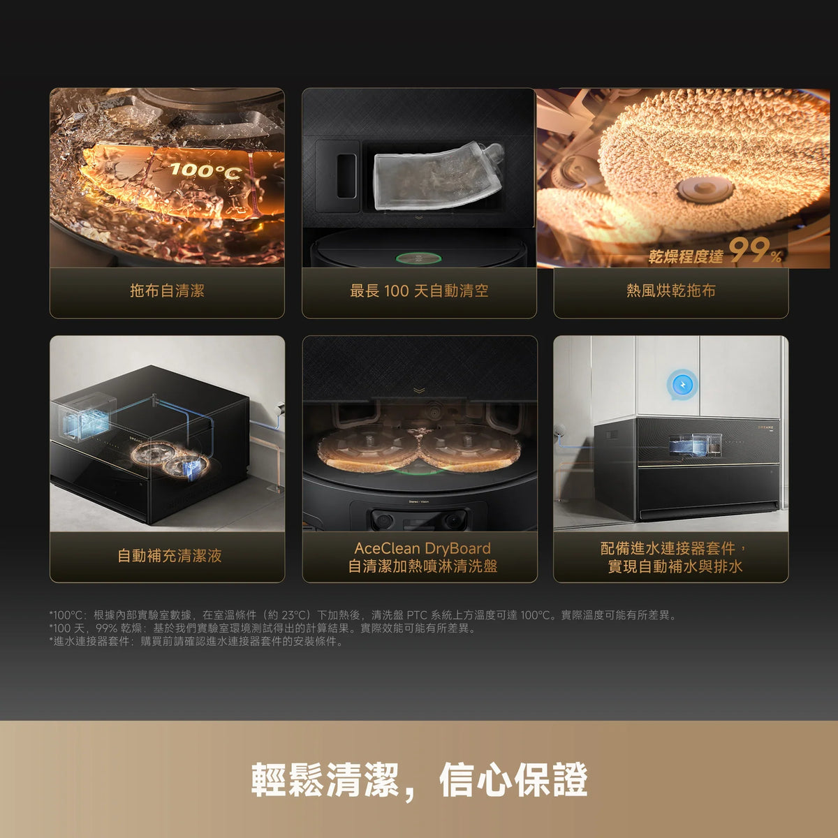 DREAME - 追覓 X60 Master Robot Vacuum AI藍光7.95cm掃地機 (自動上下水)【香港行貨】