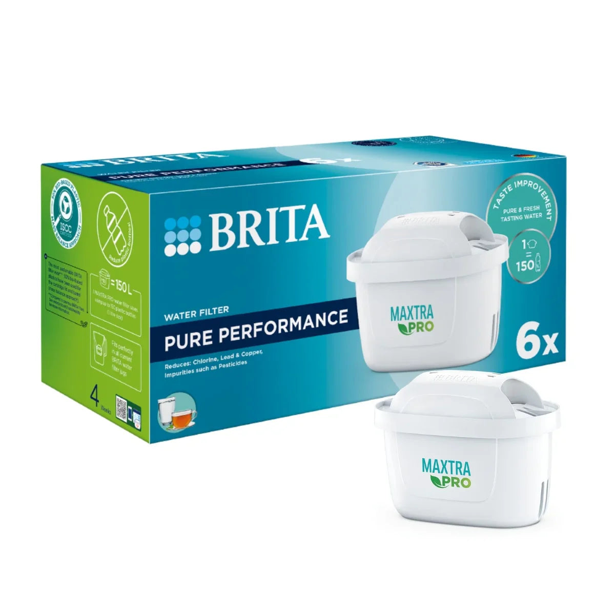 BRITA - Matrax Pro Pure Performance Water Filter Cartridge 純淨全效濾芯 Brita濾水壺用 (6個裝)