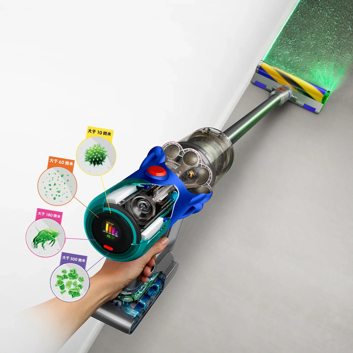 Dyson - 戴森 V12 Detect Slim Fluffy Cordless Vacuum 無線吸塵機 SV46【香港行貨】