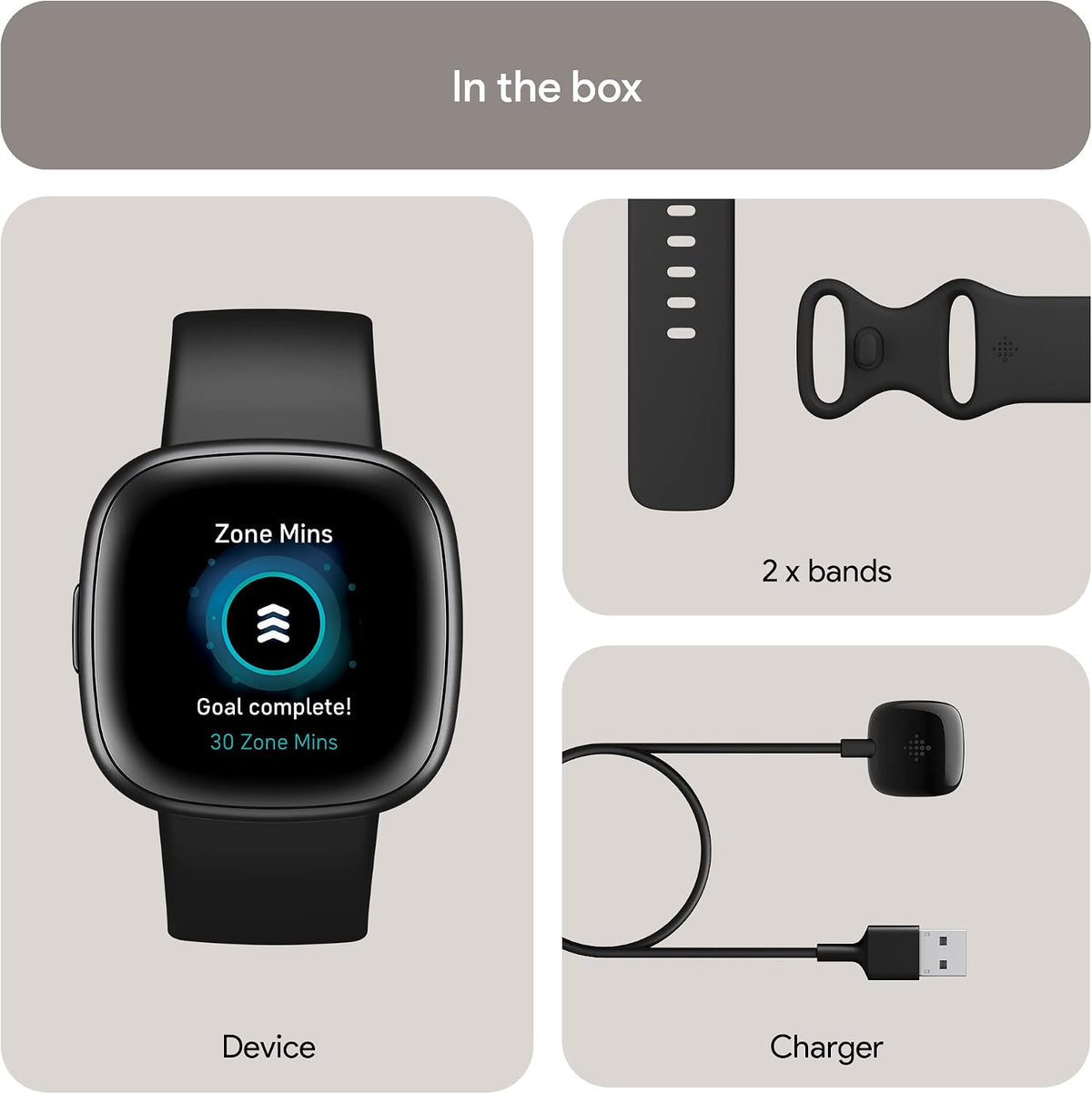 Fitbit - Versa 4 Fitness Smart Watch 高階健身智慧手錶【平行進口】