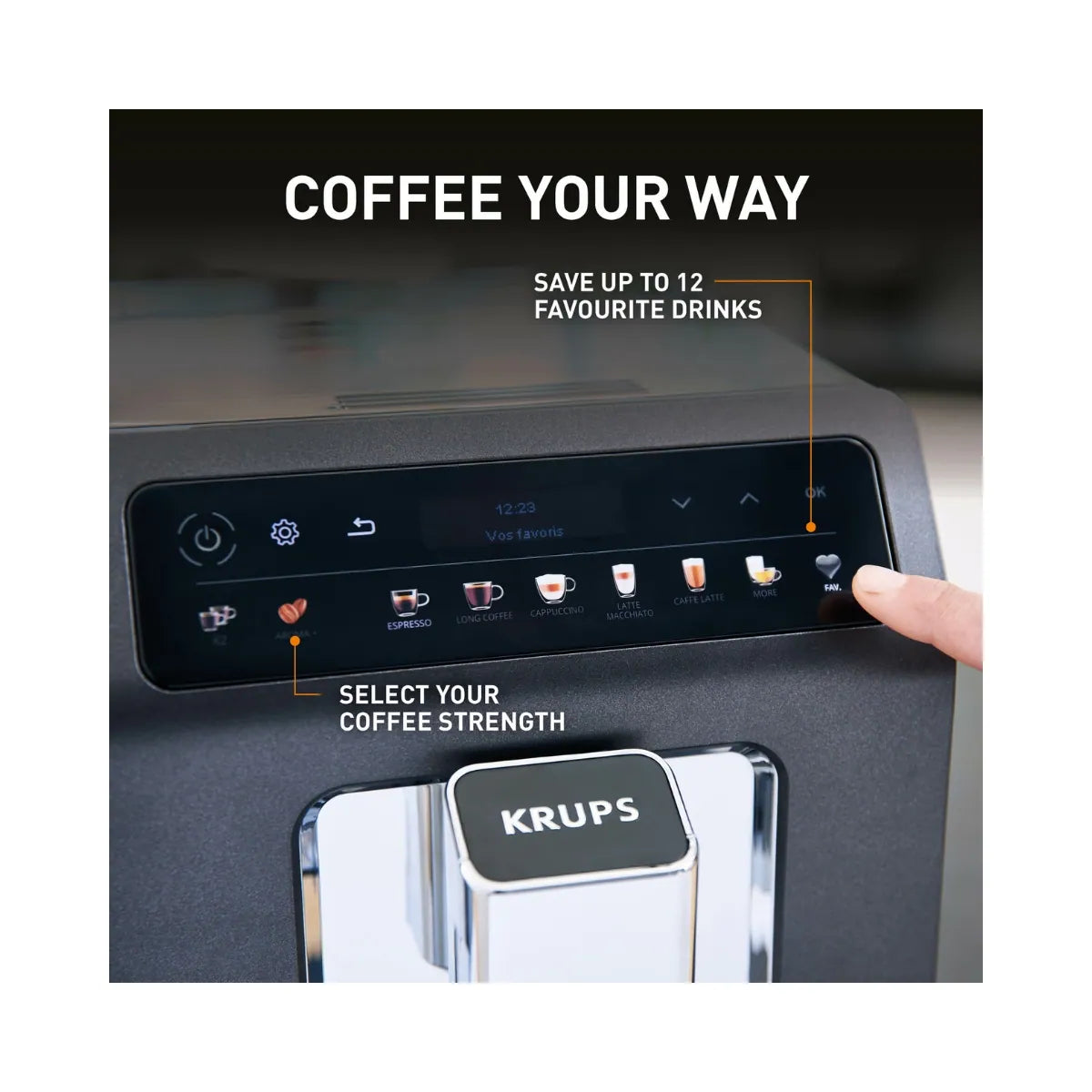 KRUPS - EA895N40 Evidence One Coffee Espresso Machine 全自動義式咖啡機【香港行貨｜2年保養】