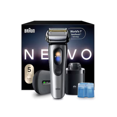 Braun - 百靈 NEVO 17010c Men's Electric Shaver 旗艦級乾濕兩用電動鬚刨 剃鬚刀 (附自動清洗座+無線充電盒)【香港行貨】