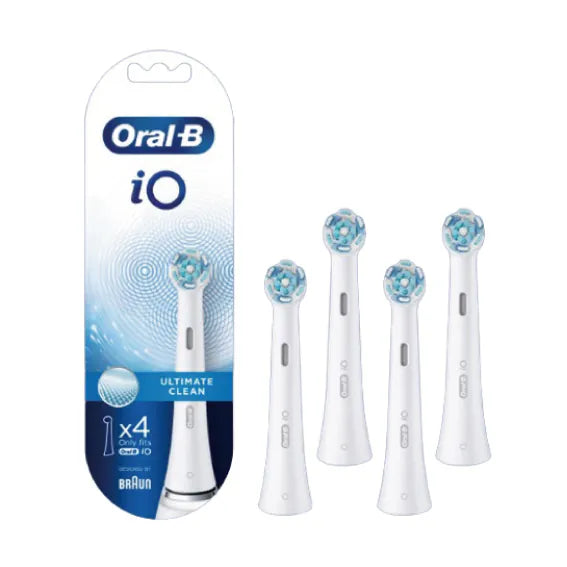 Oral-B - iO "Ultimate Clean" Electric Toothbrush Replacement Brush Heads 深層清潔 iO牙刷替換刷頭 (原裝Oral-B刷頭 4支) 新舊包裝隨機出貨