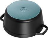 STAUB - Cast Iron Round Dutch Oven Cocotte Pot (黑色) 圓形鑄鐵鍋 法國製造廚具【平行進口】