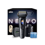 Braun - 百靈 NEVO 17010c Men's Electric Shaver 旗艦級乾濕兩用電動鬚刨 剃鬚刀 (附自動清洗座+無線充電盒)【香港行貨】