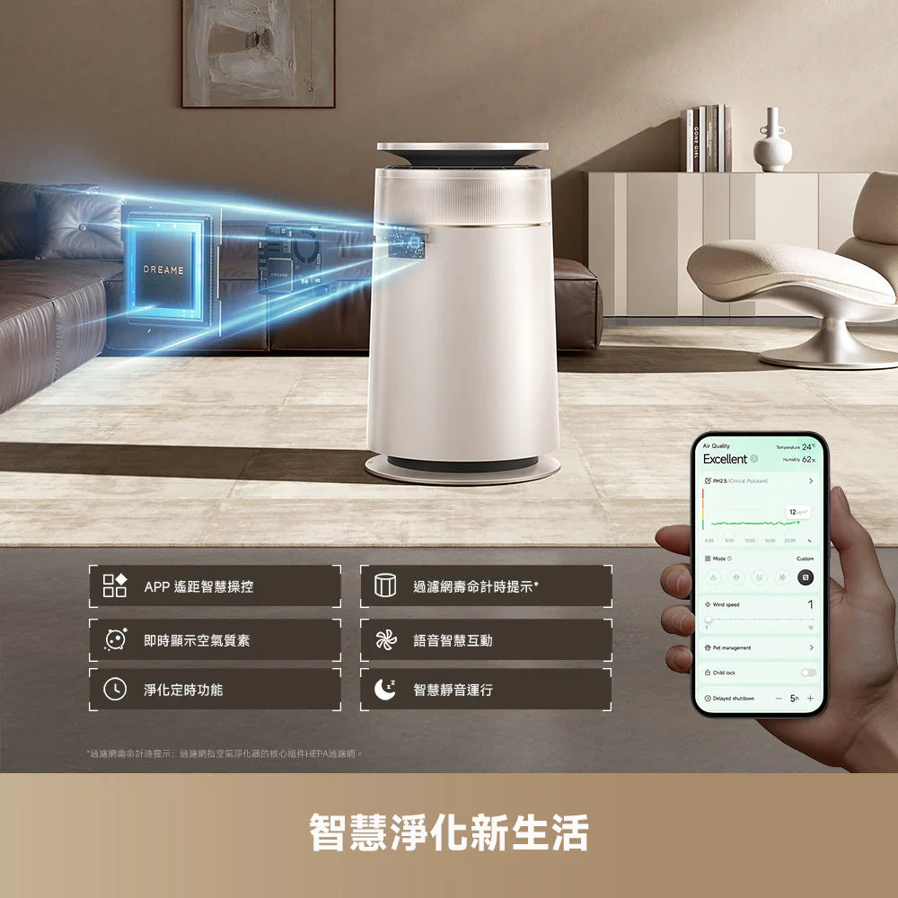 DREAME - 追覓 FP10 Pet Air Purifier 主動集毛寵物空氣清新機 貓狗吸毛空清機【香港行貨】