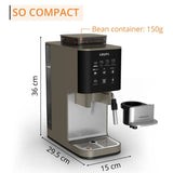 KRUPS - SA403BM0 Coffee Crush Experience Espresso Machine 全自動義式咖啡機【香港行貨｜2年保養】