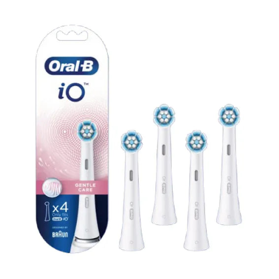 Oral-B - iO "Gentle Care" Electric Toothbrush Replacement Brush Heads 清潔護齦 牙刷替換刷頭 (原裝刷頭 4支) 新舊包裝隨機出貨