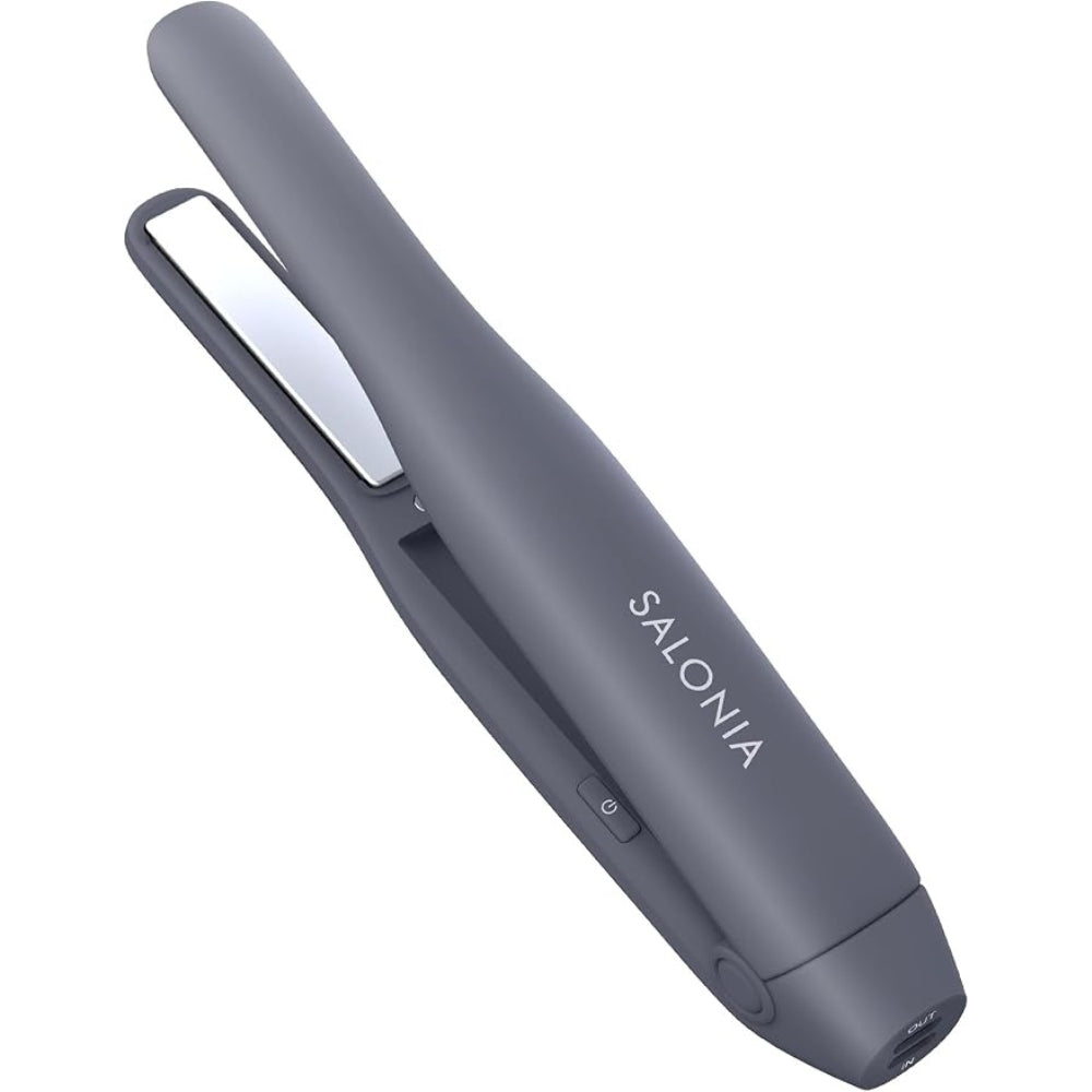 SALONIA -  Cordless Straightening Iron 無線USB充電式電直髮夾 無線瀏海夾 2026新款 (12mm) 3檔溫度調節【平行進口】
